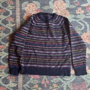 Multicolor Patterned Men's Sweater
